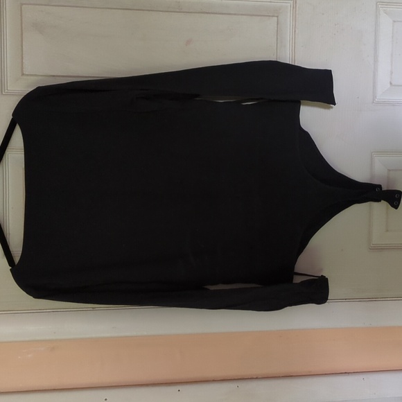 NWOT Abercrombie & Fitch XL Balletcore Double Lined Bodysuit Black - Picture 8 of 8